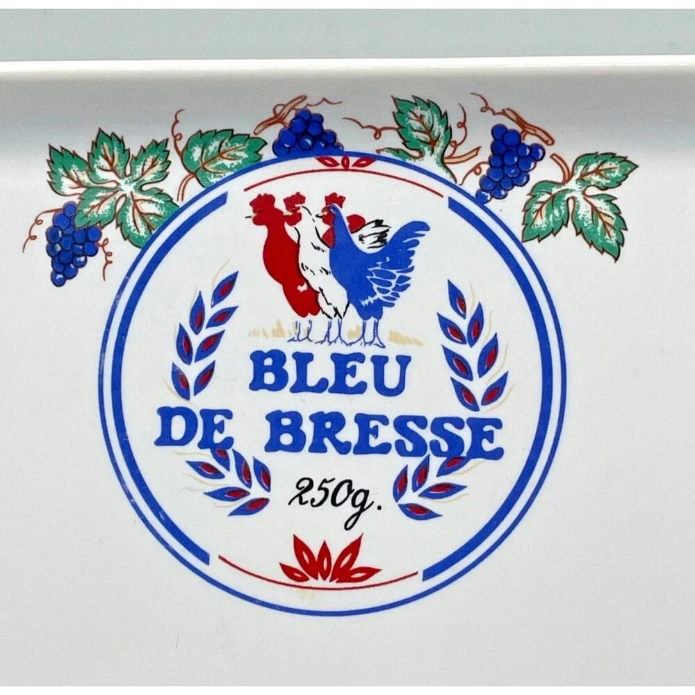 Vintage Revol Porcelain Fromages De France Cheese Platter Tray White 16